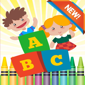 ABCのぬりえ：子供のための無料のスペイン語の着色ページ就学前のゲームを学び、どの年齢の幼児