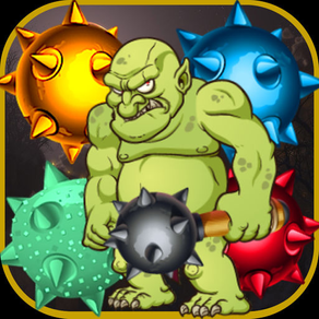 Troll Bombs - Swipe the Spiked Balls