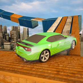 Mega Ramp Jump Driving Test