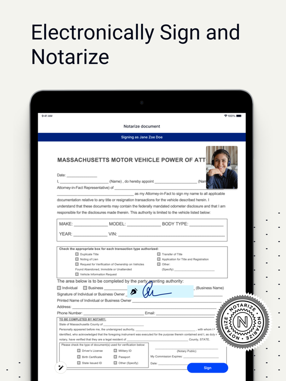 Notarize poster
