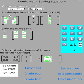 Matrix Math: Solving Equations