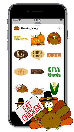 Thanksgiving Fun Stickers