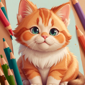 gatos : pintar y colorear