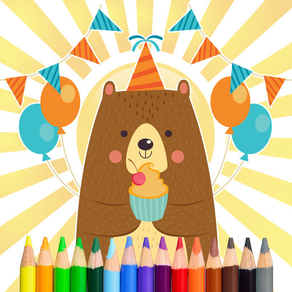 Bear Coloring and Painting Book Full