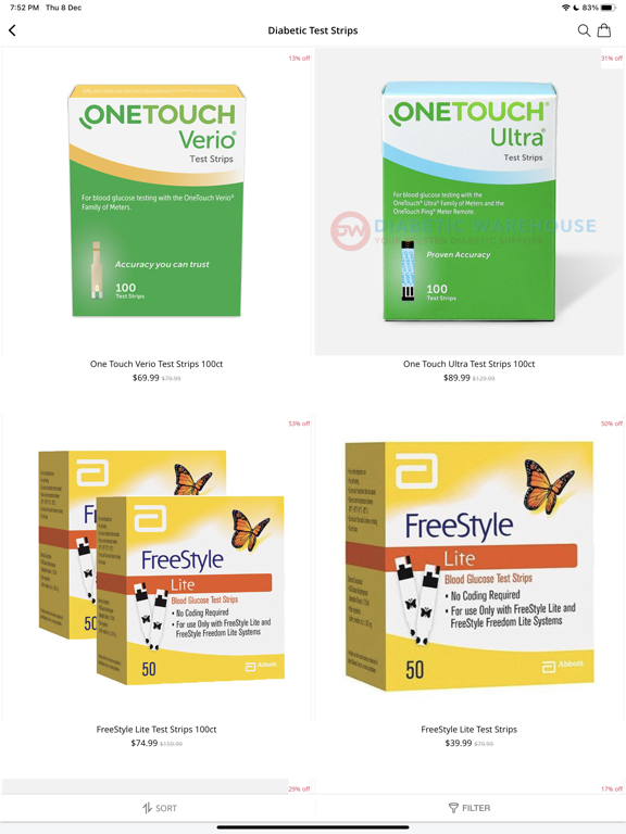 Diabetic Warehouse for iOS (iPhone/iPad/iPod touch) Free Download at