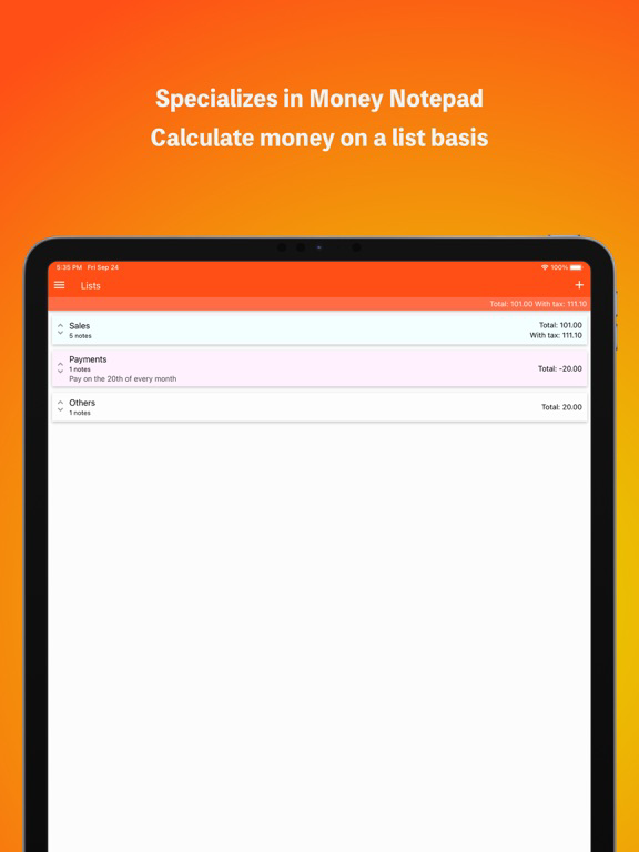 Money Notepad poster