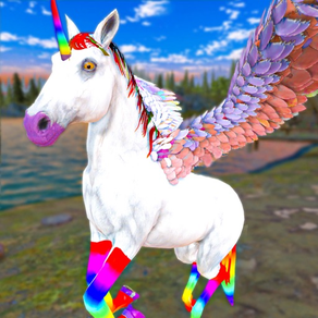 Flying Unicorn Pegasus Horse