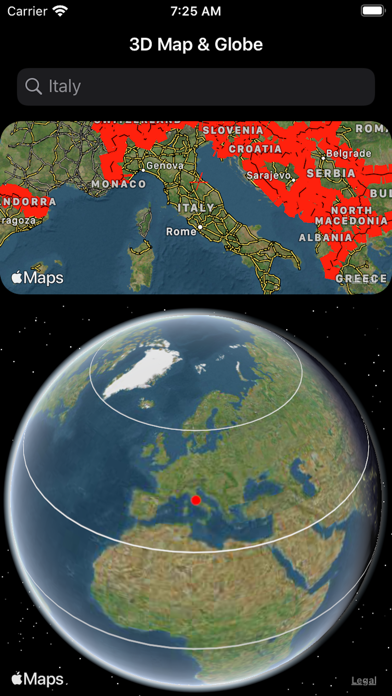 3D Map & Globe poster