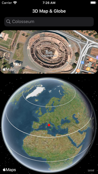 3D Map & Globe poster