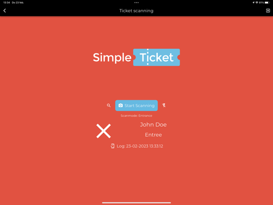 SimpleTicket Scanner poster