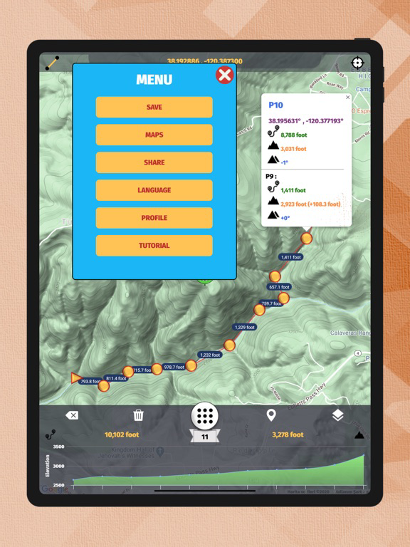 Elevation Profile poster