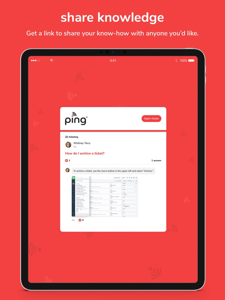 ping – know-how backup poster