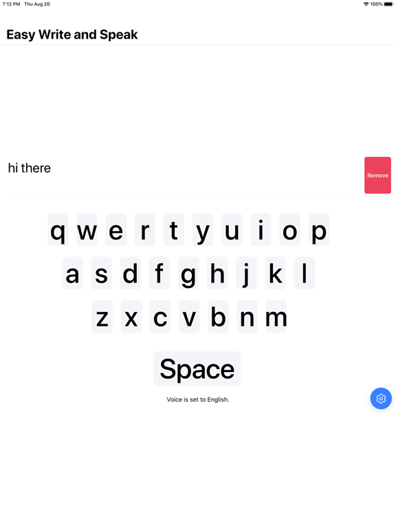 Easy Write and Speak 海報