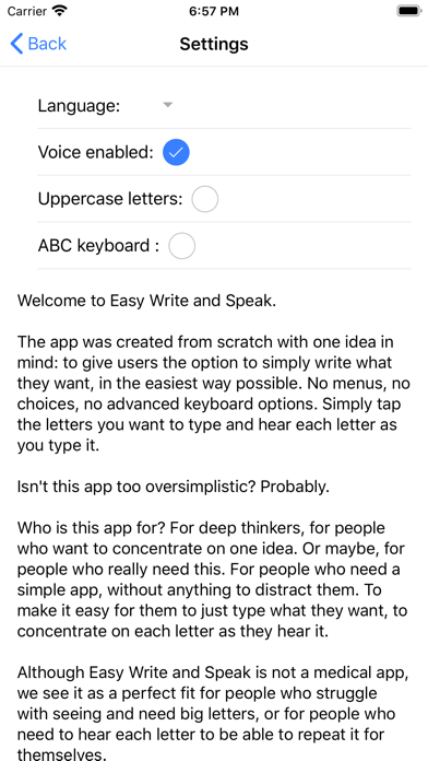 Easy Write and Speak 海報