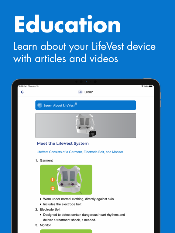 ZOLL LifeVest for iOS (iPhone/iPad/iPod touch) Free Download at AppPure