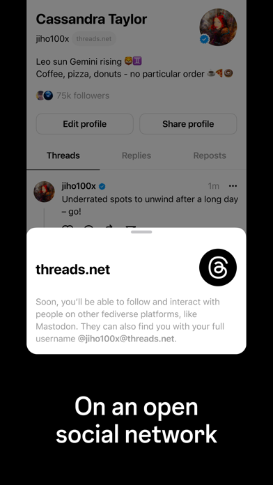 Threads, an Instagram app poster