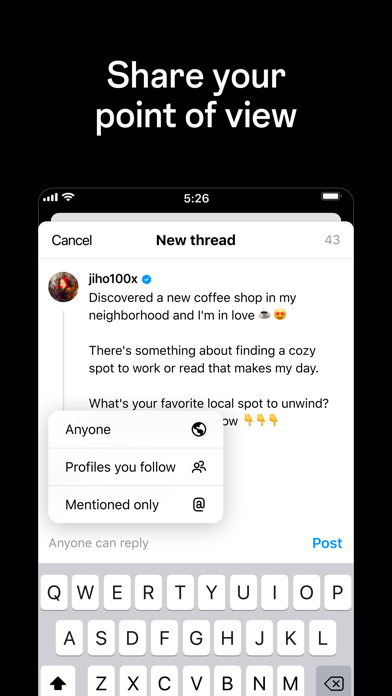 Threads, an Instagram app Plakat
