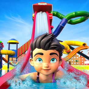 Sommerrutsche-Wasserparkspiele