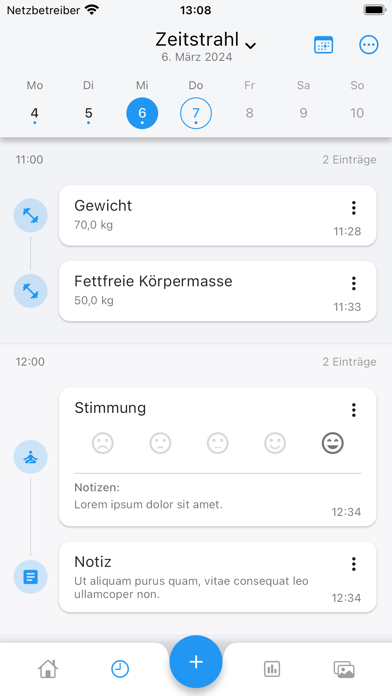 OmniLog: Gewichtstracker Plakat