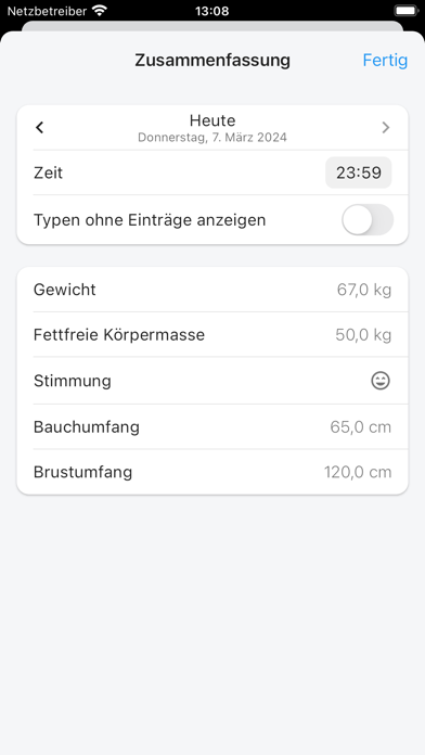 OmniLog: Gewichtstracker Plakat