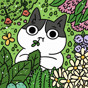 Cat and Cat Comics Stickers