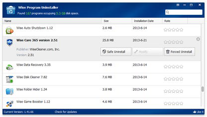 Wise Program Uninstaller
