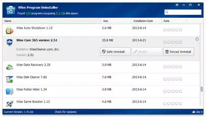 Wise Program Uninstaller