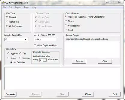 CD Key Generator