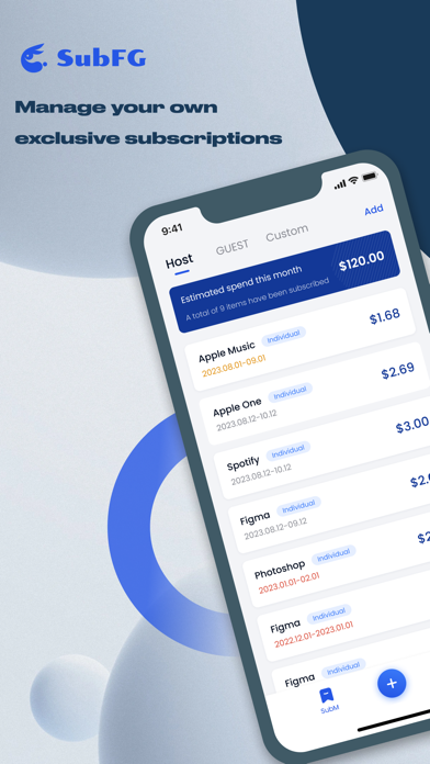 SubFG- Subscription Management Plakat