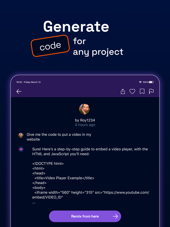 Create with AI poster