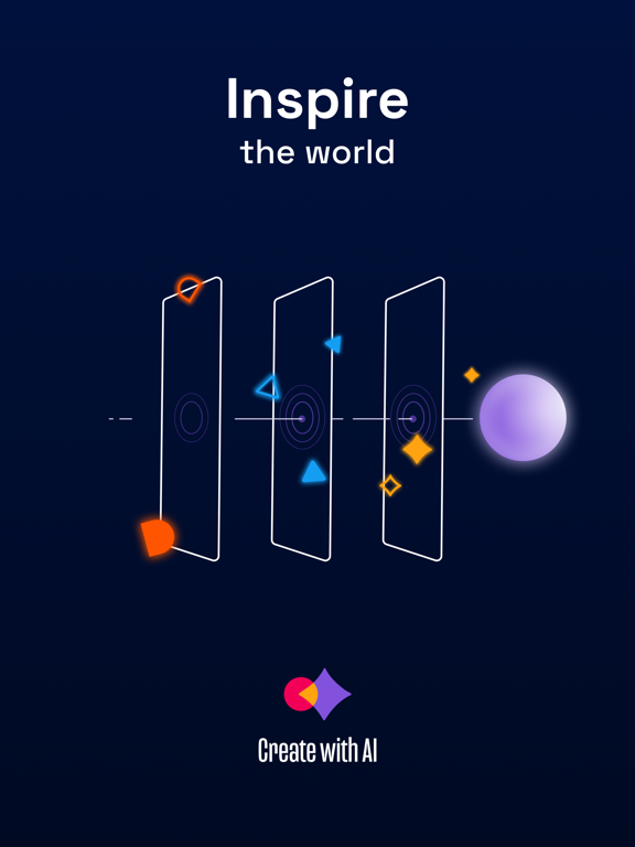 Create with AI poster