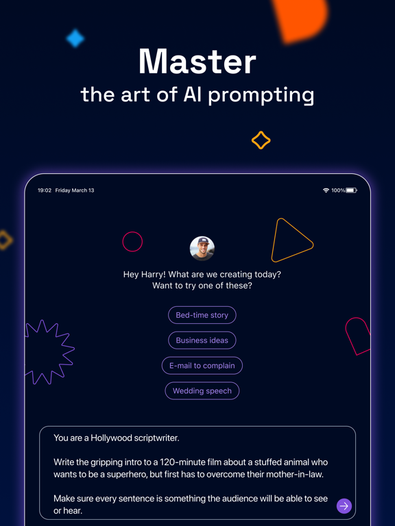 Create with AI poster