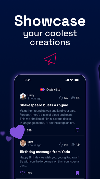 Create with AI poster