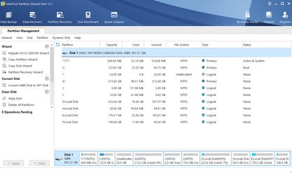 MiniTool Partition Wizard Free Edition