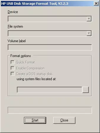 HP USB Disk Storage Format Tool