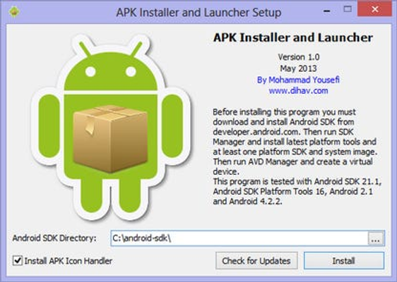 APK Installer and Launcher for PC Windows 1.0 Download