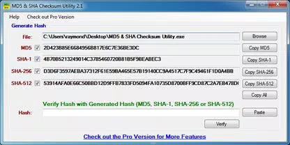 MD5 &amp; SHA Checksum Utility