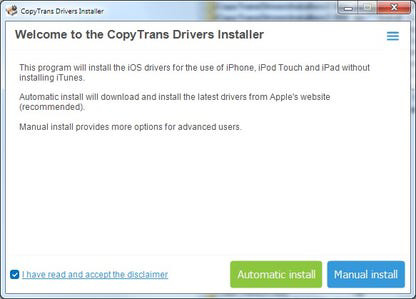 CopyTrans Drivers Installer