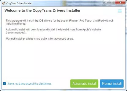 CopyTrans Drivers Installer