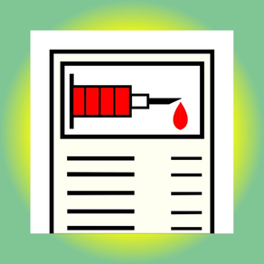 Registros de exames de sangue