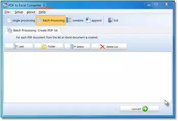 PDF to Excel