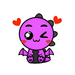 Purple Dragon Stickers
