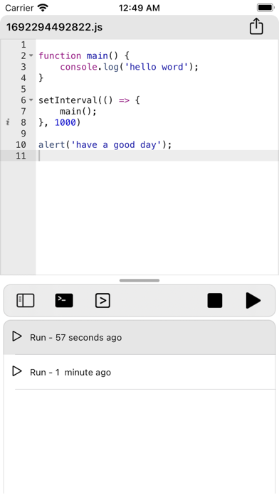 Palm: Tiny Javascript poster