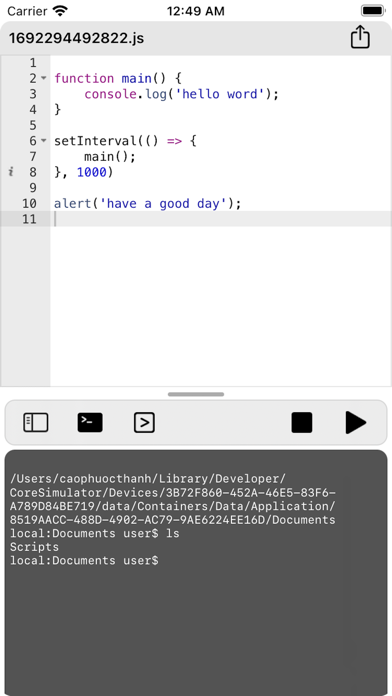 Palm: Tiny Javascript poster