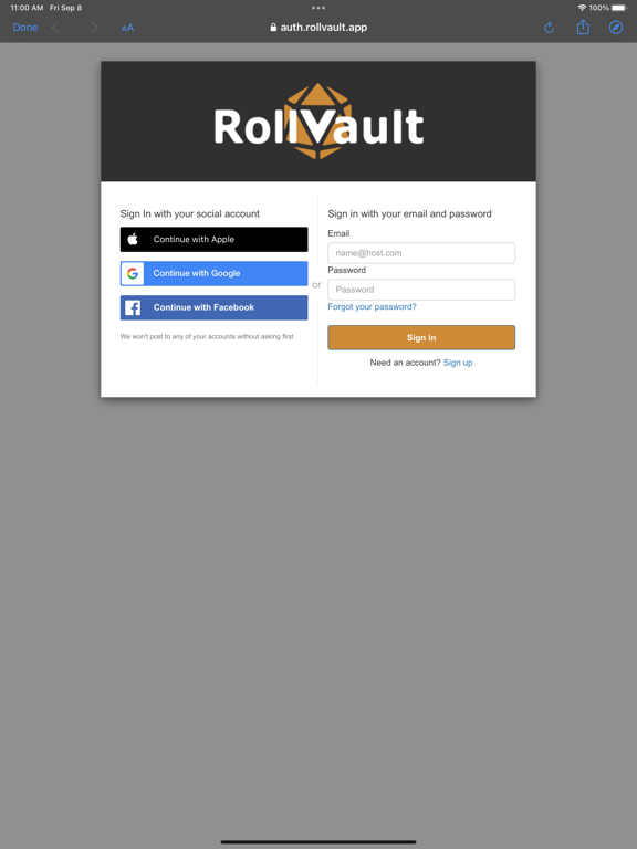 RollVault poster