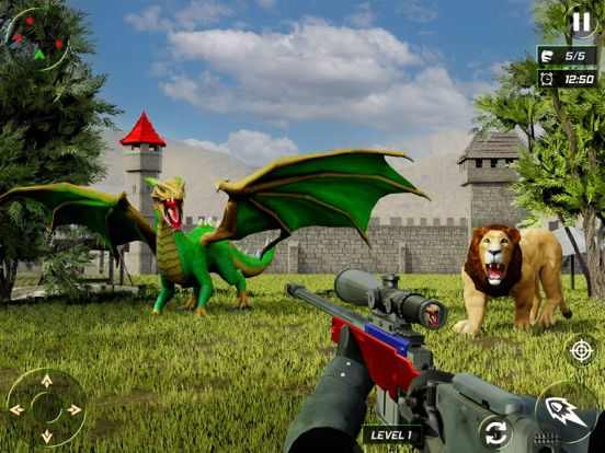 Dino Hunter Wild Animal Games poster