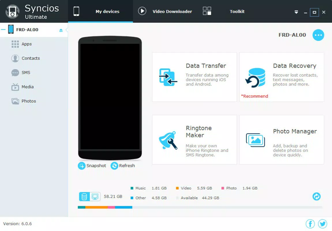 Syncios Mobile Manager