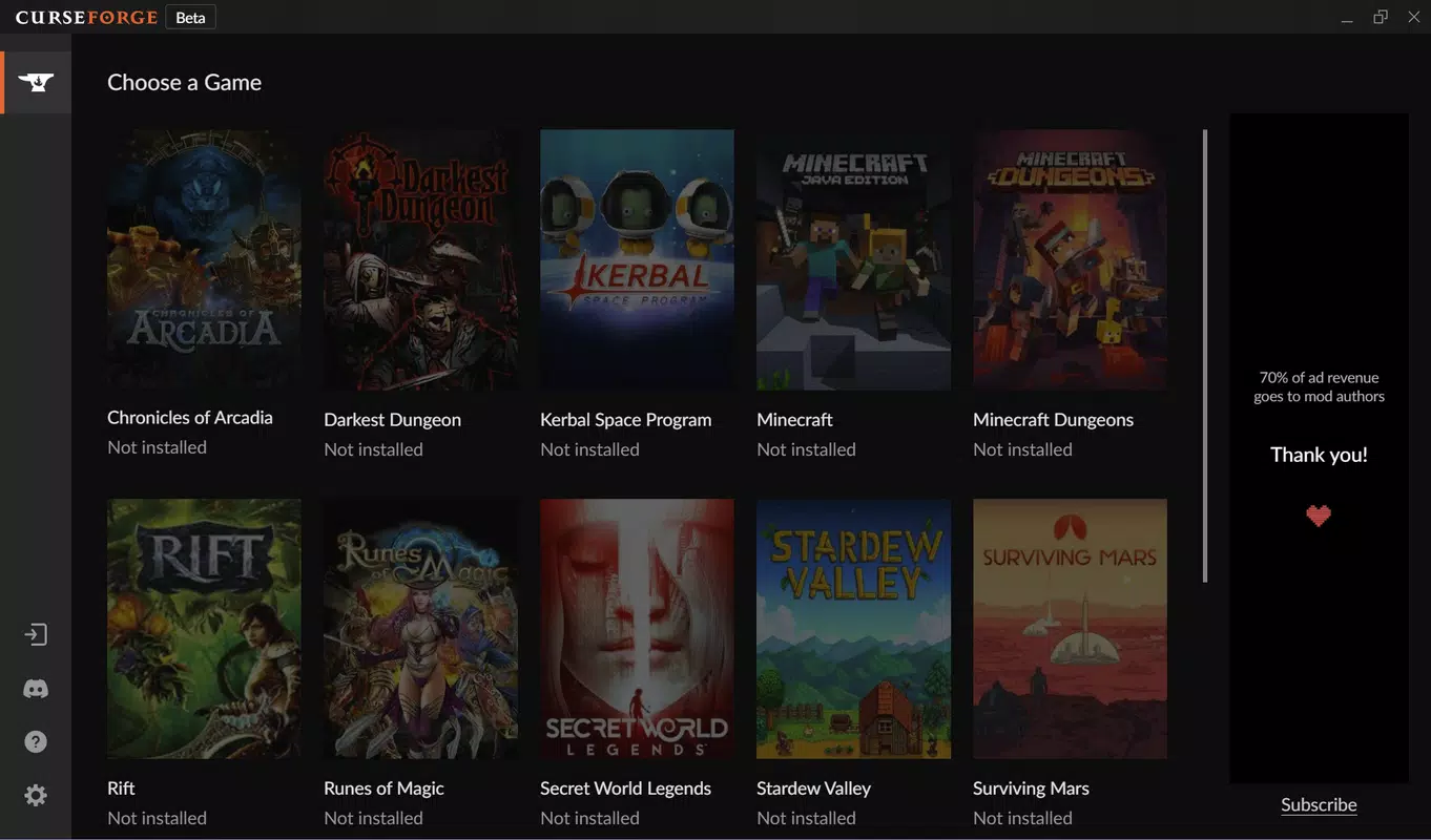 Main image for CurseForge application