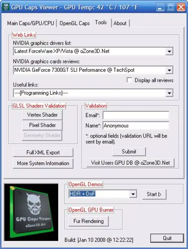 GPU Caps Viewer