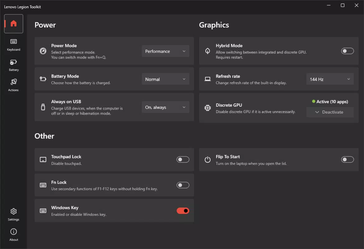 Lenovo Legion Toolkit